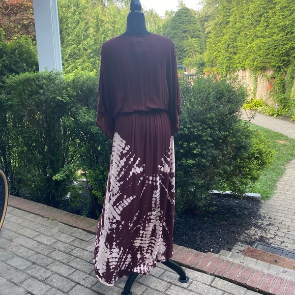 NEW Young Fabulous & Broke Burgundy Tie Dye Dress - Picture 7 of 15